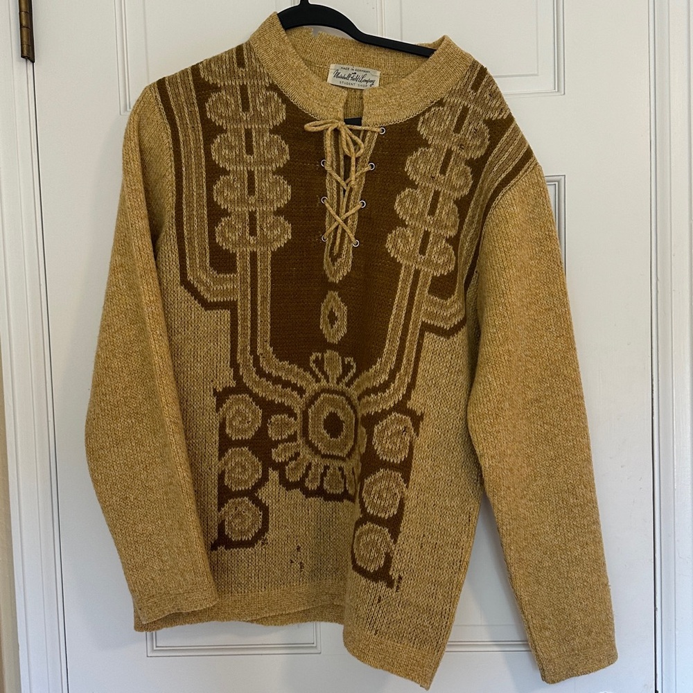 Vintage Marshall Field's Student Shop Lace-Up Sweater | Restore/Repair Project